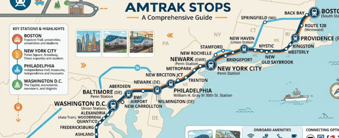 Northeast Regional Amtrak Stops: Complete Route and Station Guide